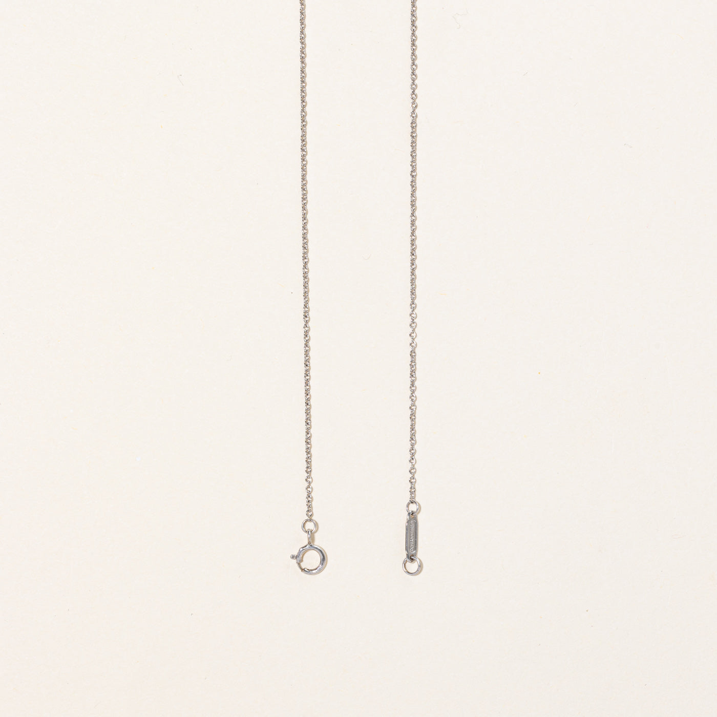 'Tiffany & Co' 18k White Gold Chain | 18" |