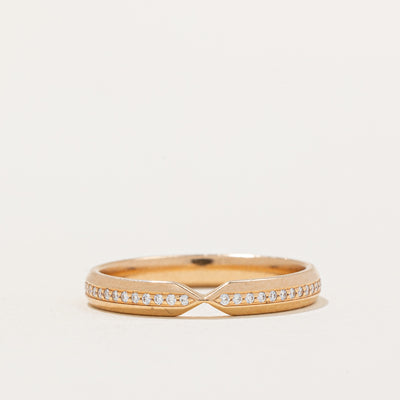 'Tiffany & Co' The Tiffany Setting Diamond Nesting Narrow Band Ring | 0.17ctw | SZ 7.25 |