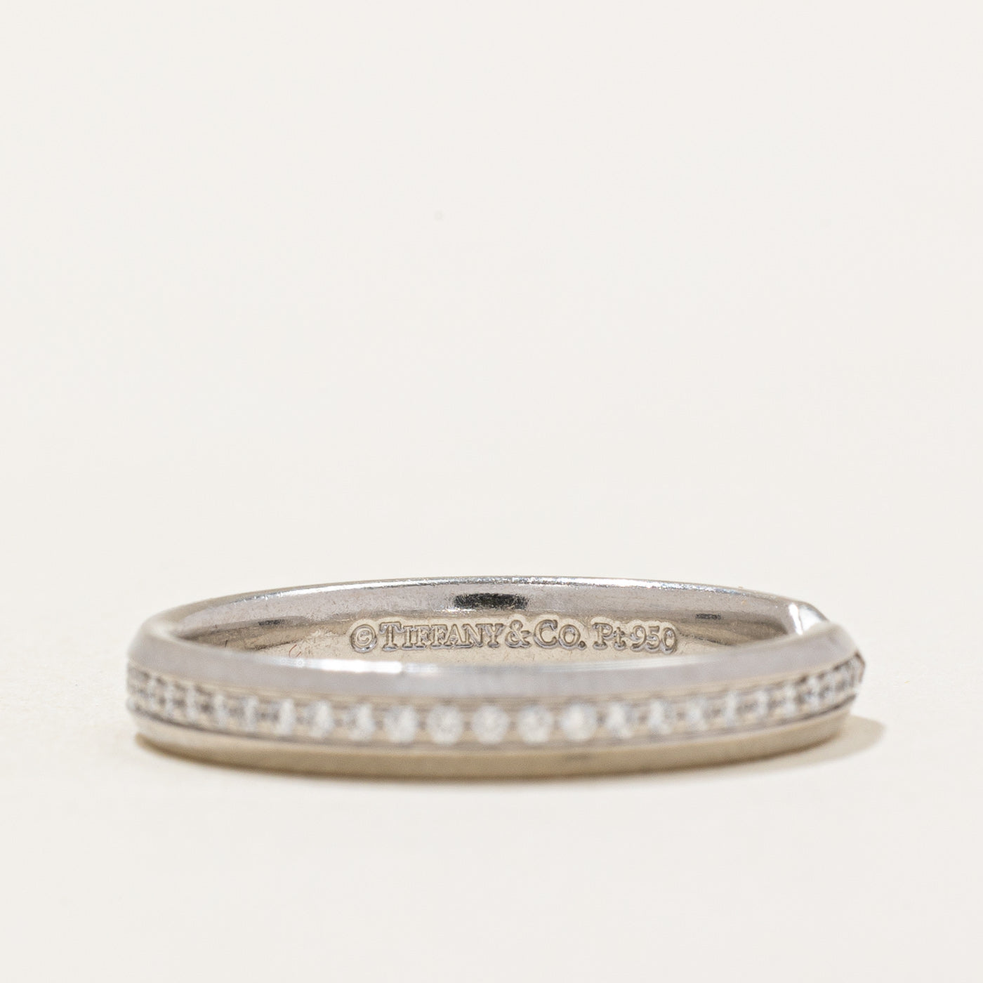 'Tiffany & Co' The Tiffany Setting Diamond Nesting Narrow Band Ring | 0.17ctw | SZ 5.75 |