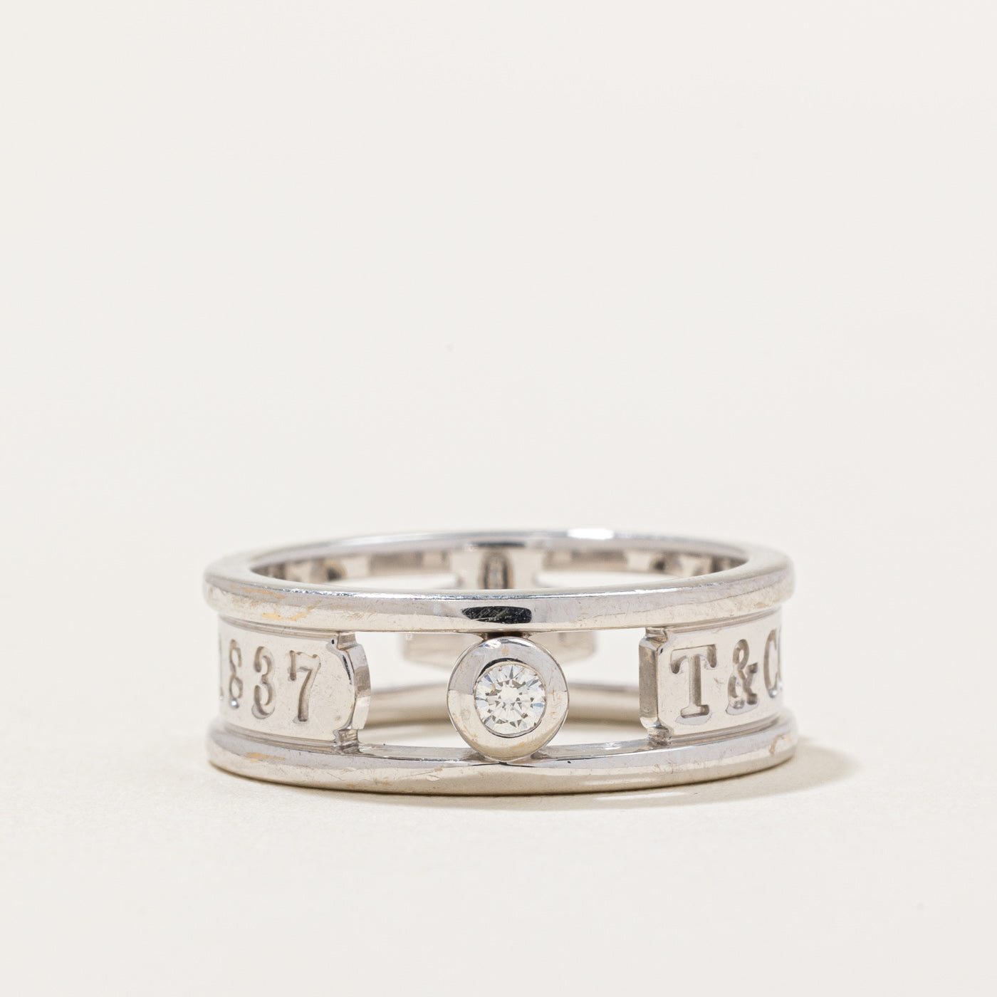 'Tiffany & Co' 1837 Diamond Band Ring | 0.10ctw | SZ 5 |