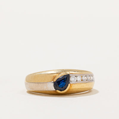 Sapphire & Diamond Cocktail Ring | 0.60ct, 0.15ctw | SZ 6.75 |