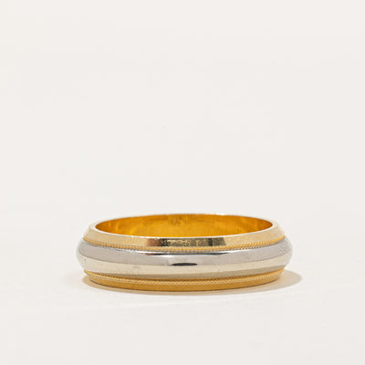 18k Two Tone Gold Band | SZ 6.75 |