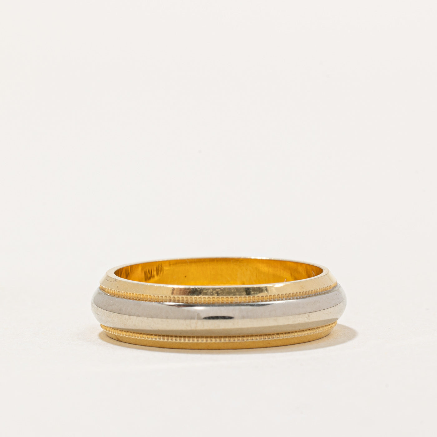 18k Two Tone Gold Band | SZ 6.75 |
