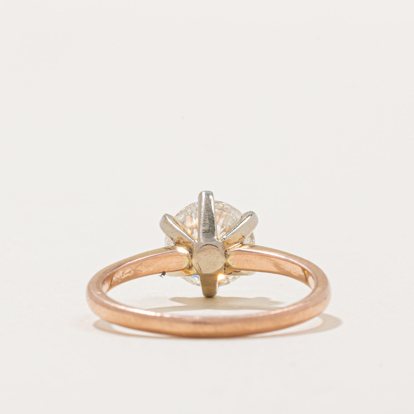 Bague de fiançailles solitaire en diamant | 1,45 ct I1 H/I | Taille 5,75 | 