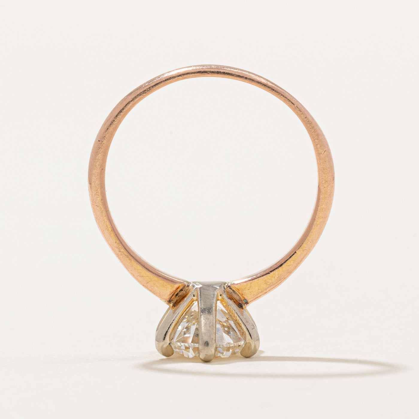 Bague de fiançailles solitaire en diamant | 1,45 ct I1 H/I | Taille 5,75 | 