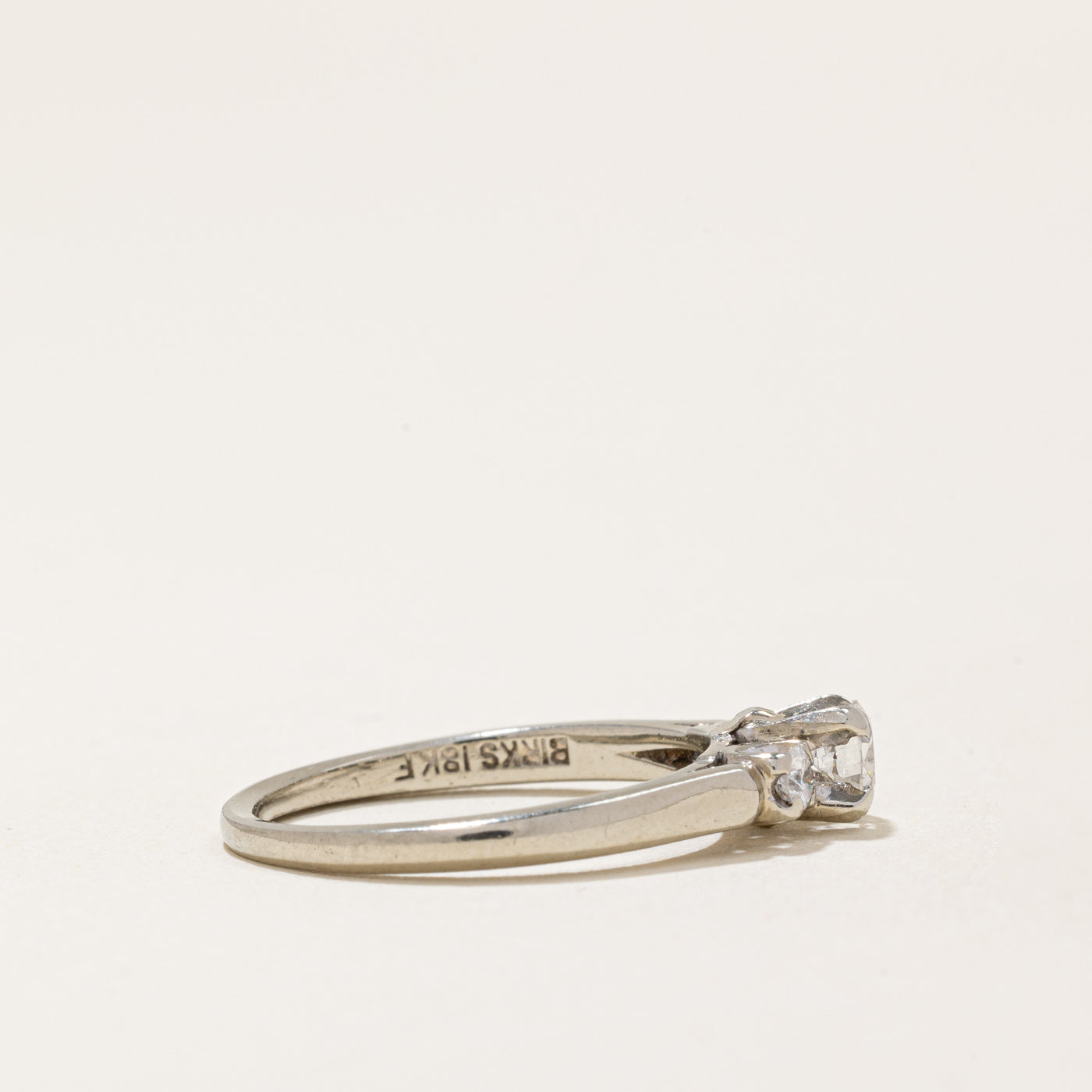 Bague en diamant Birks | 0,28 ct | Taille 4,75 | 