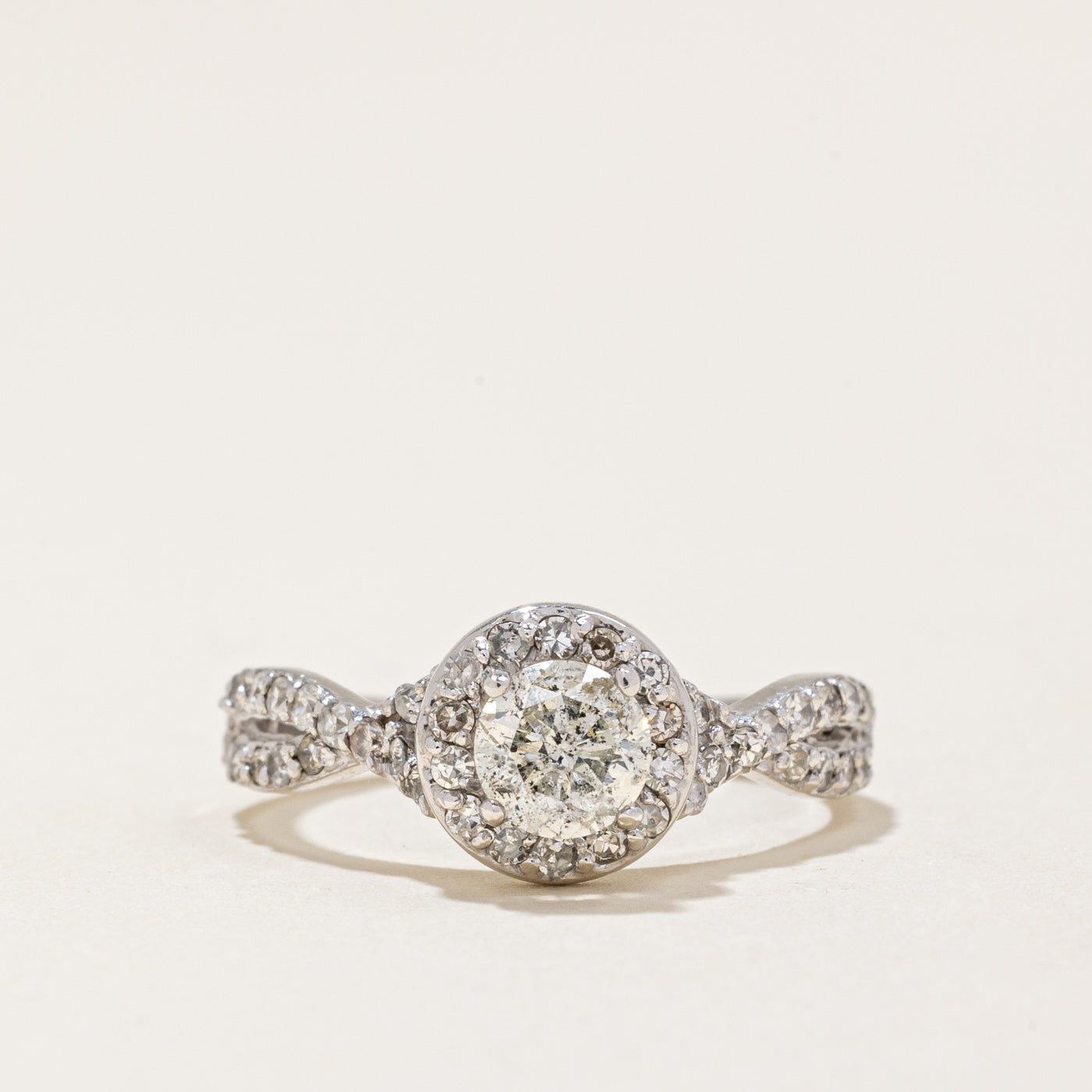 Diamond Halo Engagement Ring | 0.70ctw | SZ 5.5 |
