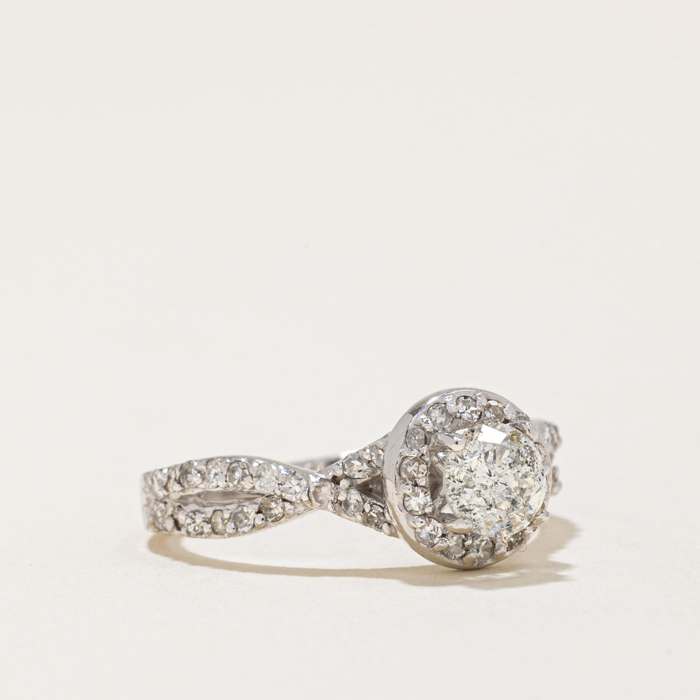 Diamond Halo Engagement Ring | 0.70ctw | SZ 5.5 |