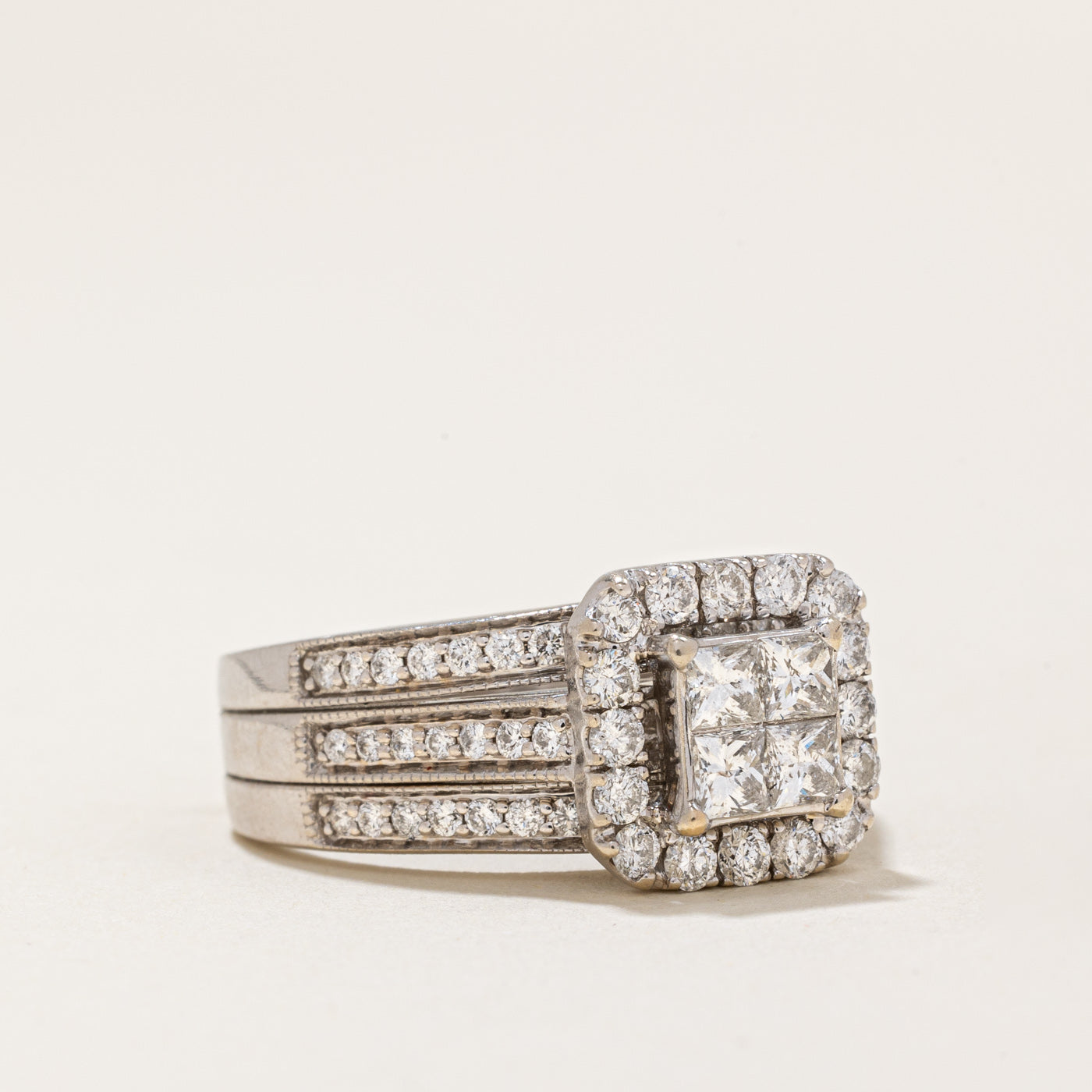 Alliance sertie de diamants | 1,15 ct | Taille 7,75 |