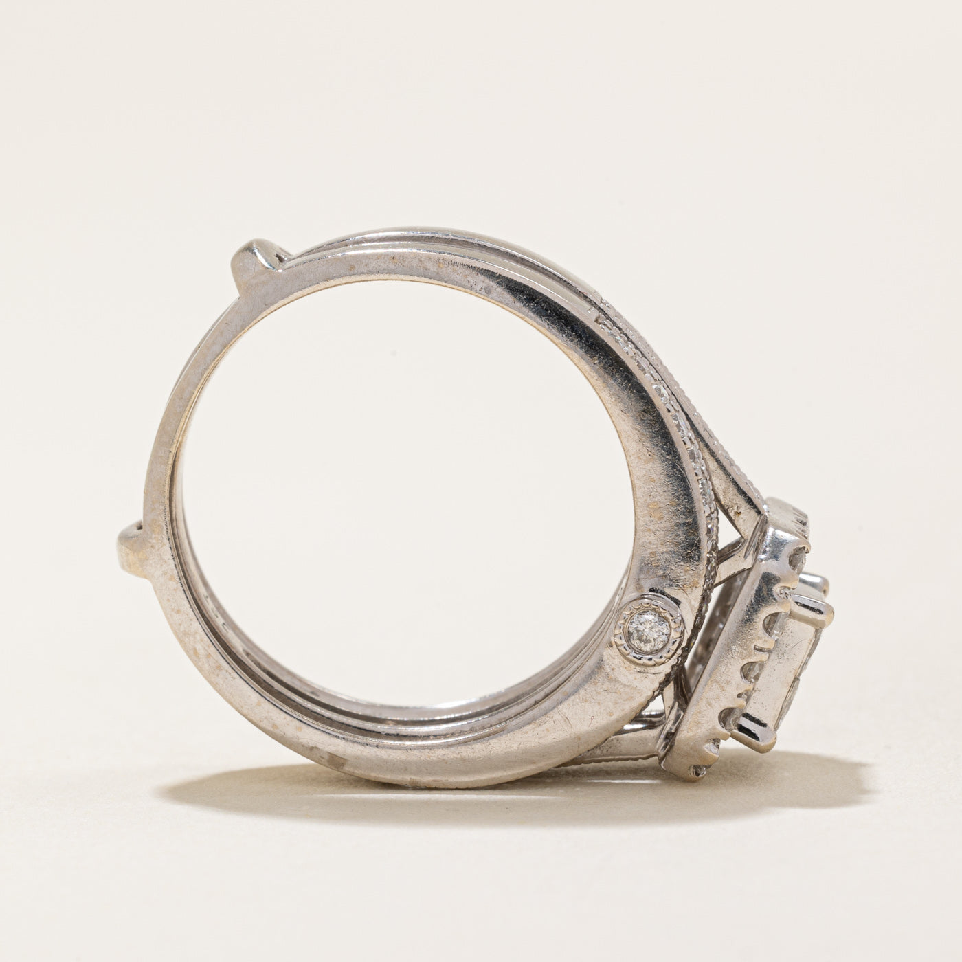 Alliance sertie de diamants | 1,15 ct | Taille 7,75 |