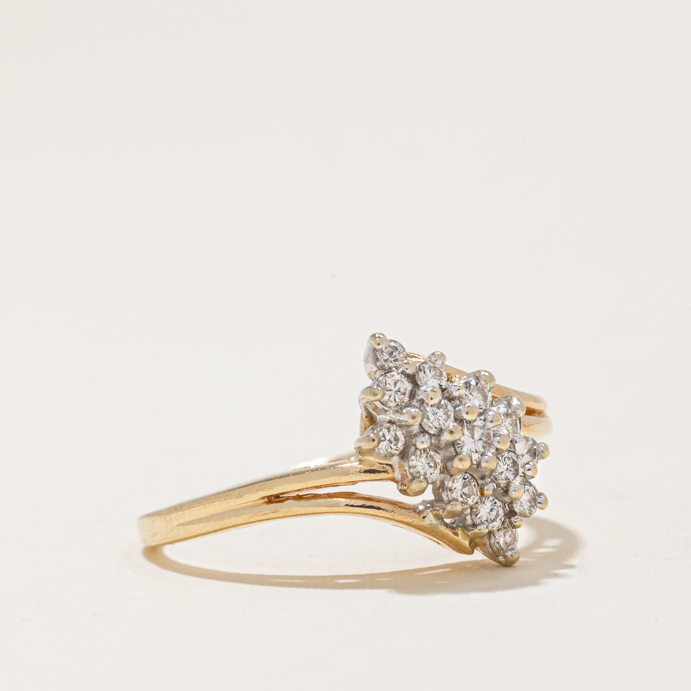 Diamond Waterfall Ring | 0.45ctw | SZ 7.75 |