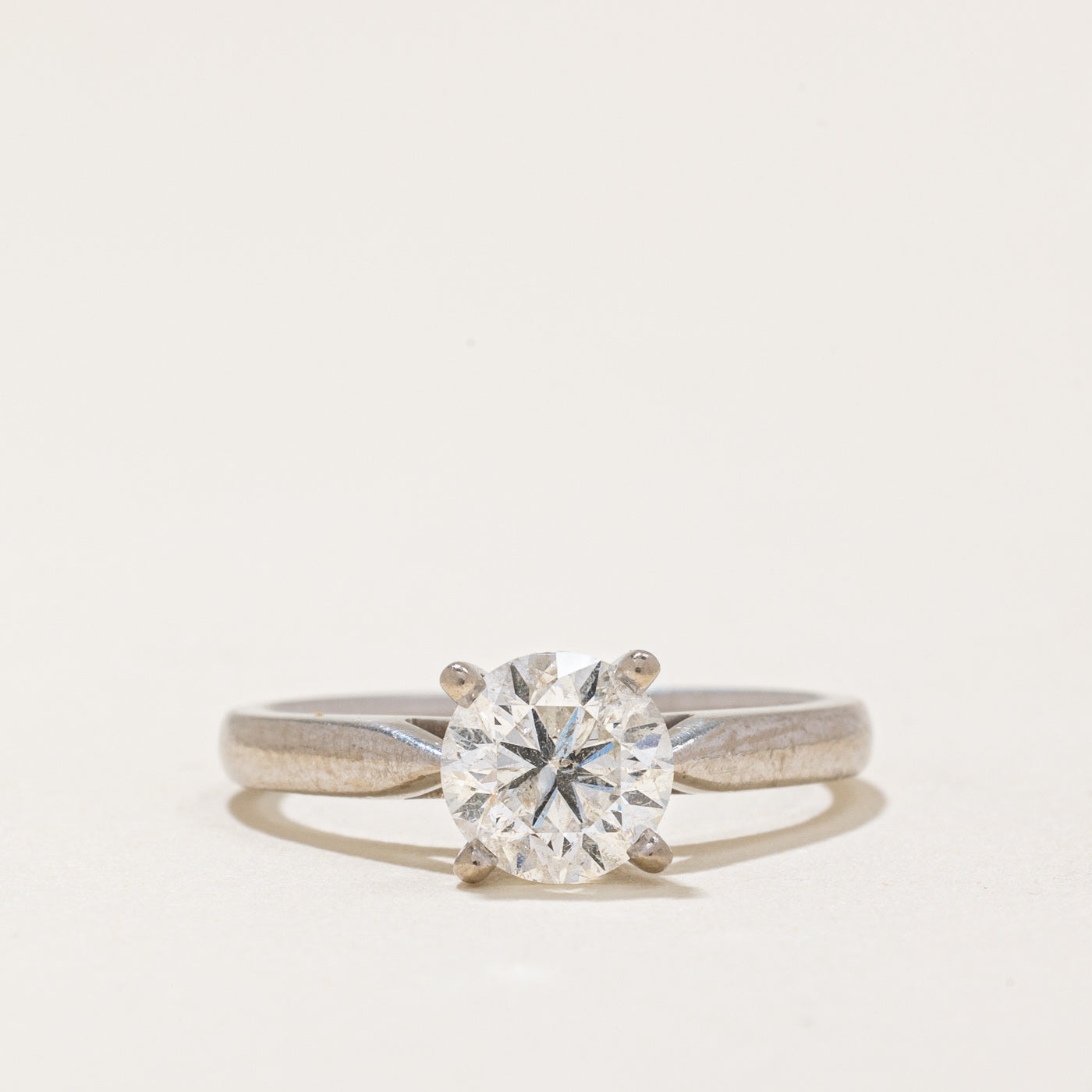 Solitaire Diamond Engagement Ring | 1.00ct I1/I2 F | SZ 4.5 |