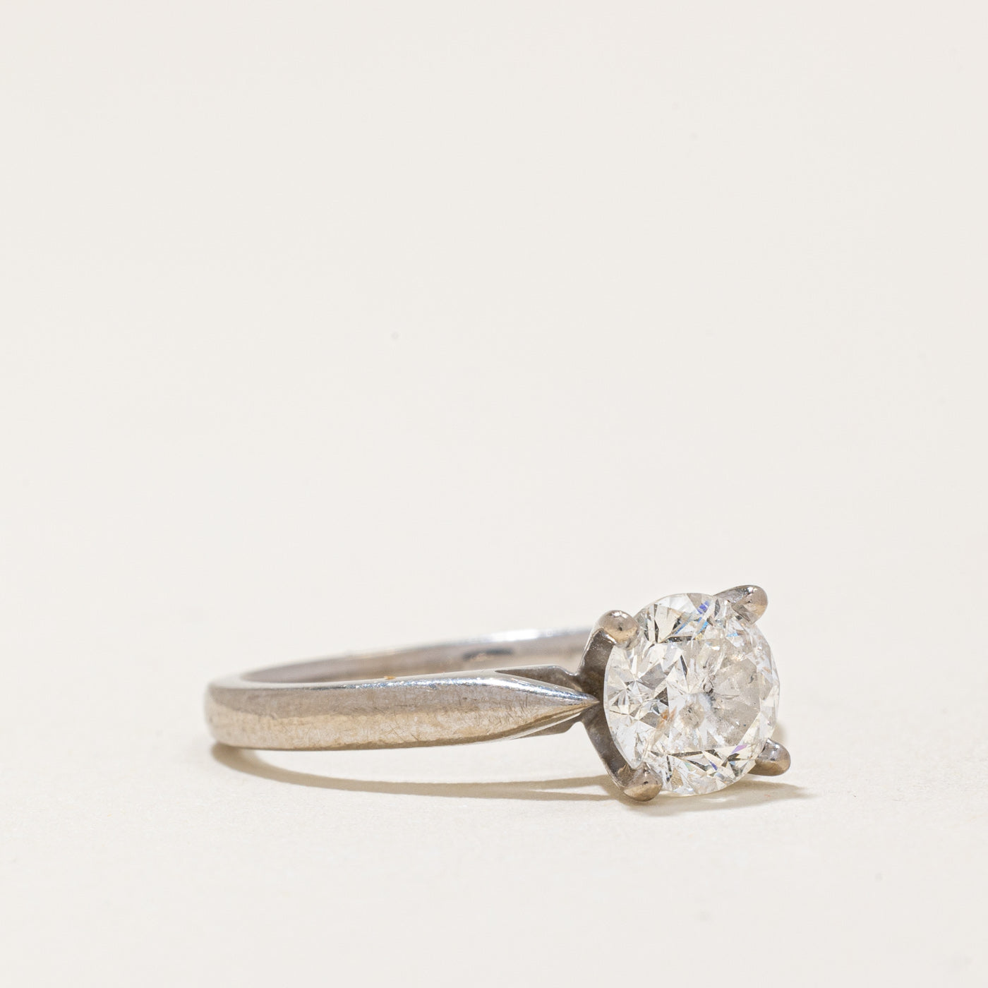 Solitaire Diamond Engagement Ring | 1.00ct I1/I2 F | SZ 4.5 |