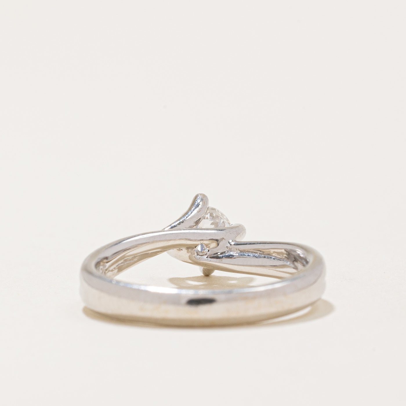 Bague de fiançailles solitaire en diamant | 0,36 ct | Taille 4,25 | 