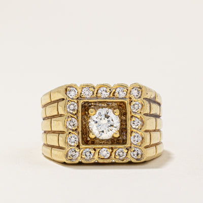 Diamond Cocktail Ring | 0.90ctw | SZ 9 |
