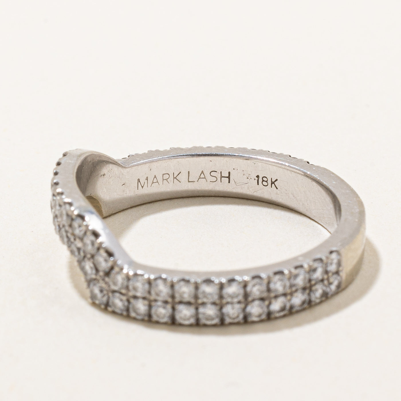 Mark Lash' Diamond Anniversary Contour Ring | 0.85ctw | SZ 6.5 |