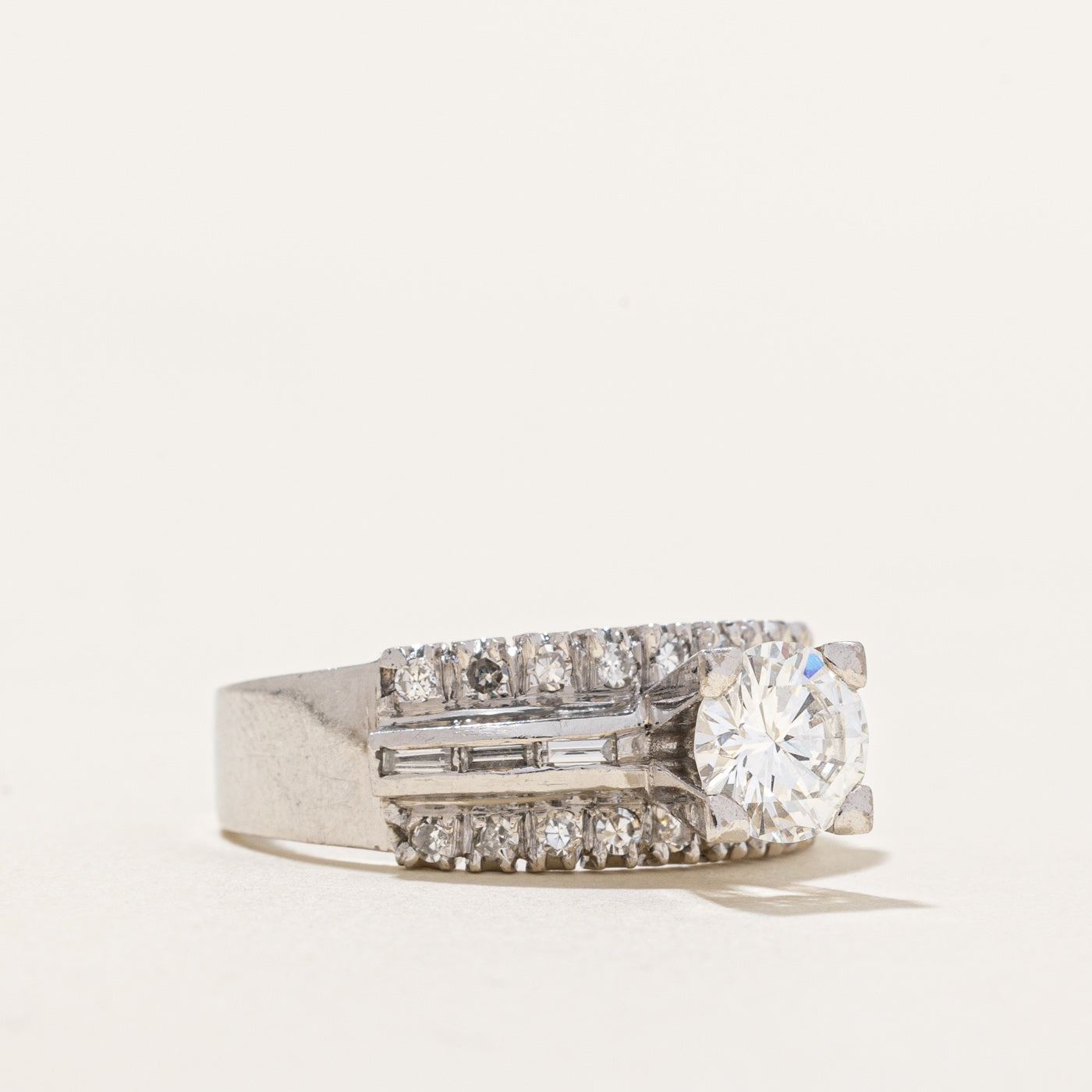 High Set Diamond Engagement Ring | 1.24ctw VS1 G | SZ 7 |