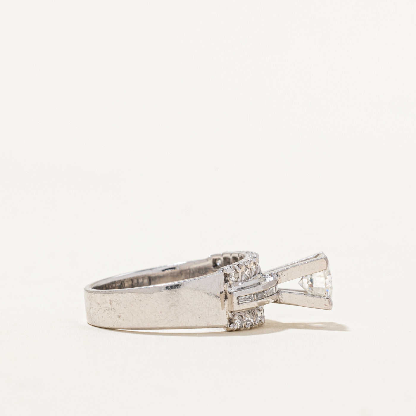 High Set Diamond Engagement Ring | 1.24ctw VS1 G | SZ 7 |