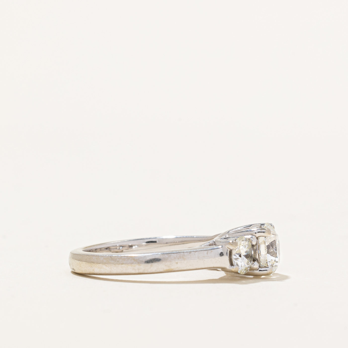 Three Stone Diamond Engagement Ring | 1.61ctw SI1 F/G | SZ 6 |