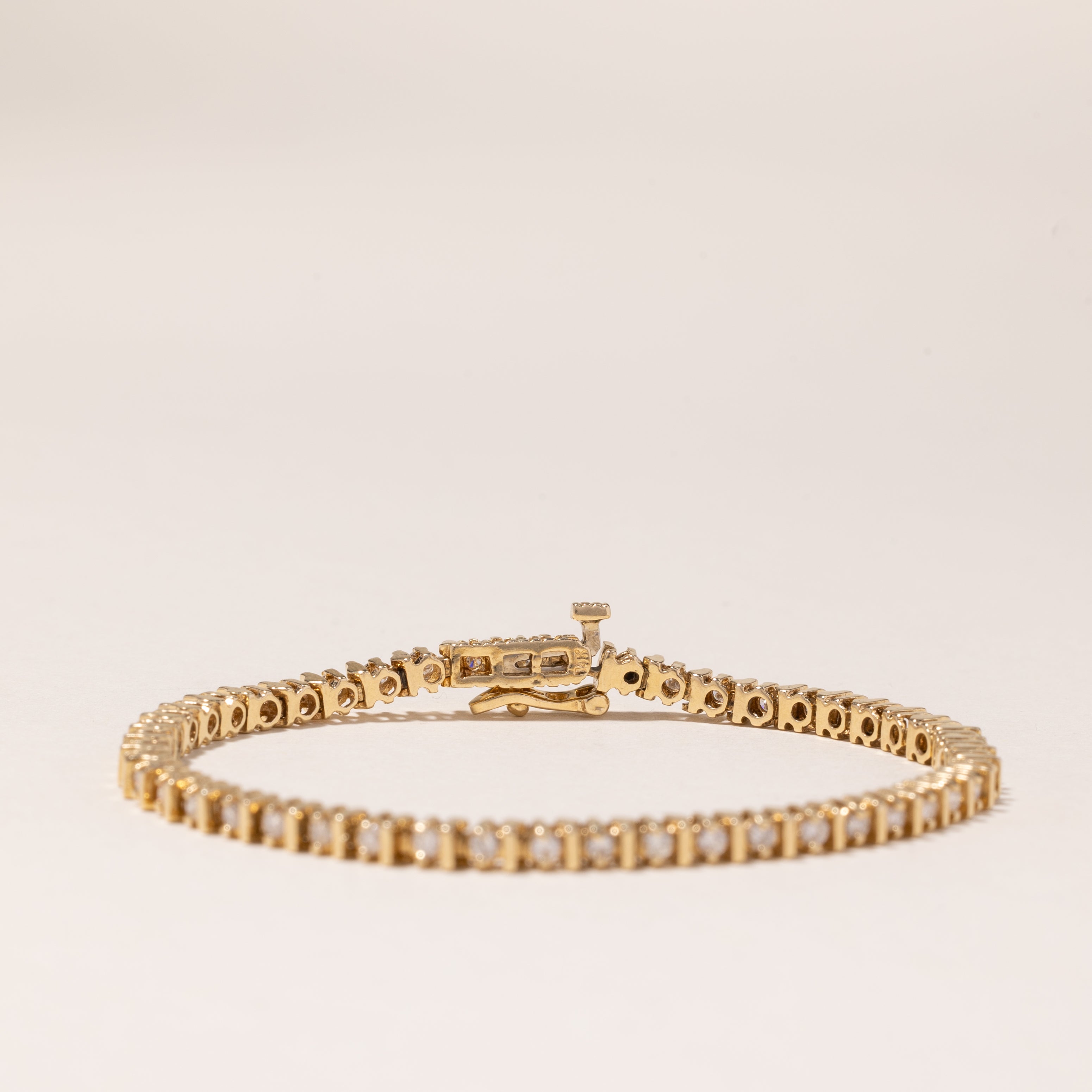 14K Yellow Gold Tennis Bracelet | 1.25ctw | 6.75" |