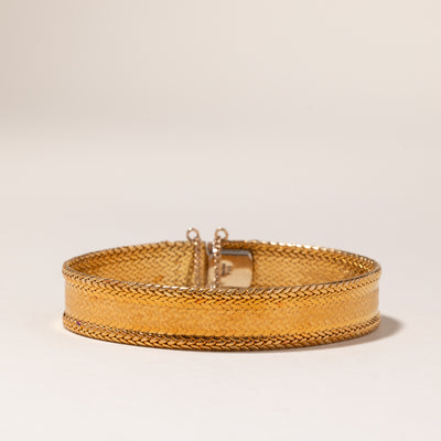 Vintage Italian 18K Yellow Gold Bracelet | 7