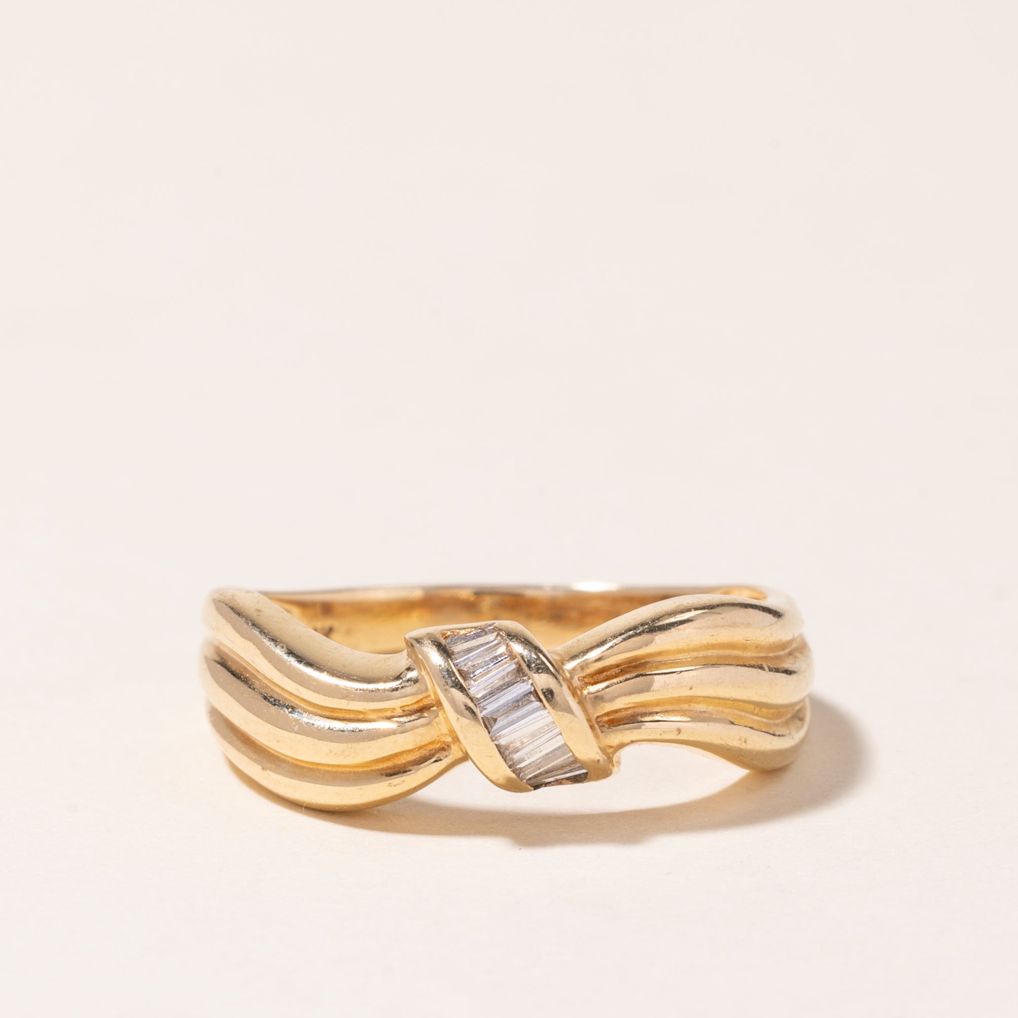 14K Yellow Gold Diamond Ring | 0.21ctw | SZ 9 |