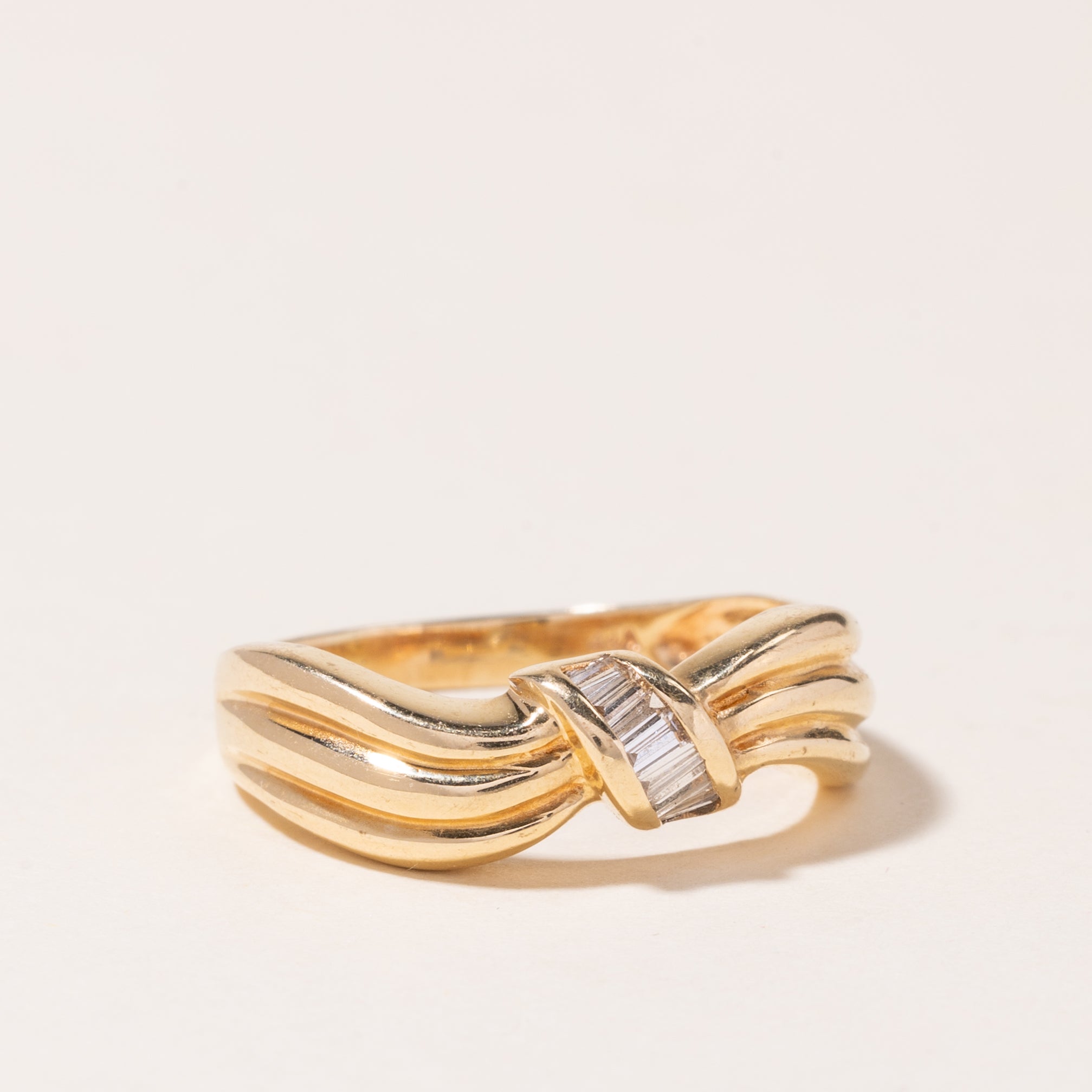 14K Yellow Gold Diamond Ring | 0.21ctw | SZ 9 |