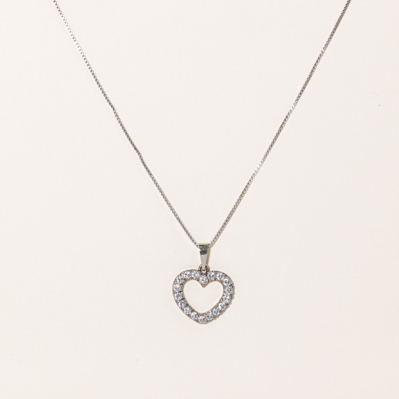 Diamond Heart Pendant Necklace | 1.62ctw | 17" |