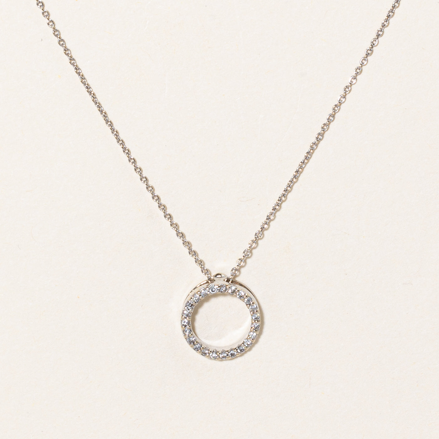 Birks' Roberto Coin O Pendant | 0.06ctw, 0.01ct | 18" |