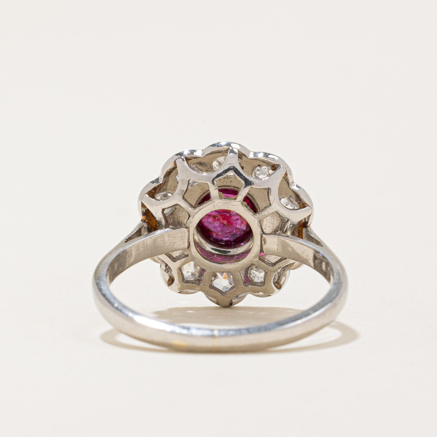 Antique Ruby & Diamond Ring | 0.65ct, 0.60ctw | SZ 5.75 |