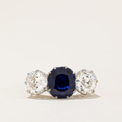Sapphire & Diamond Hinge Ring | 2.80ct, 2.50ctw | SZ 5.75 |