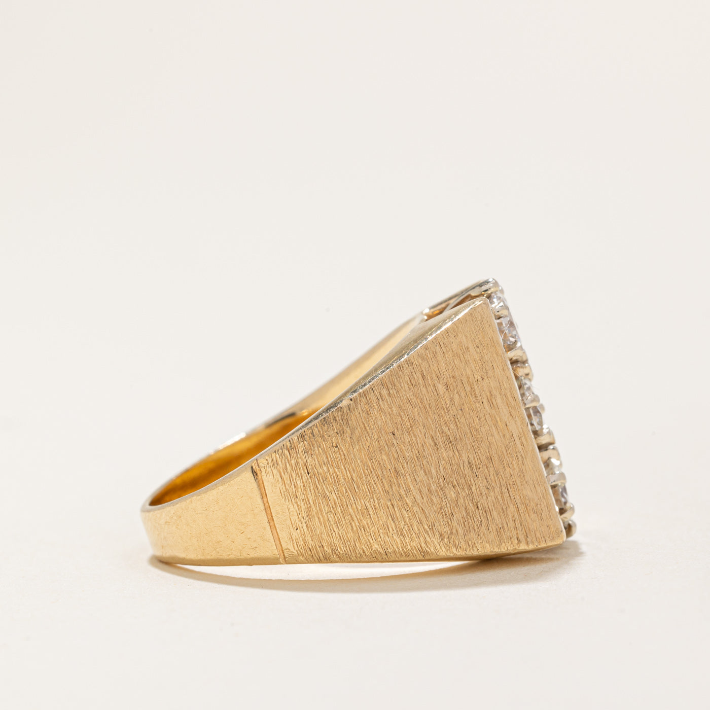 Diamond Column Ring | 1.00ctw | SZ 8.25 |