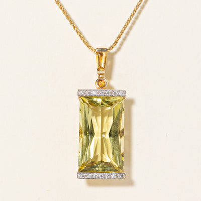 Multi Gemstone Pendant Necklace | 12.63ctw | 18