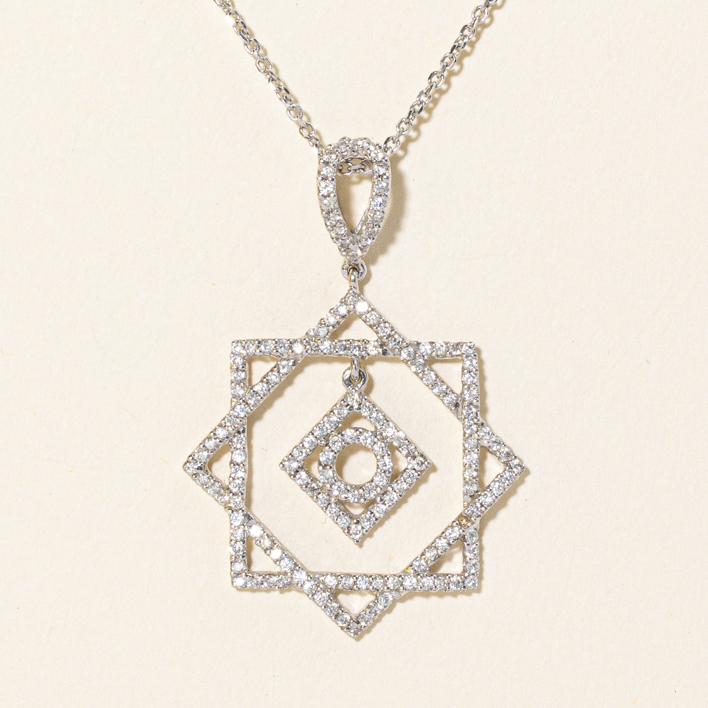 Diamond Pendant Necklace | 0.90ctw | 18" |