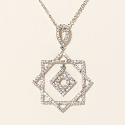 Diamond Pendant Necklace | 0.90ctw | 18