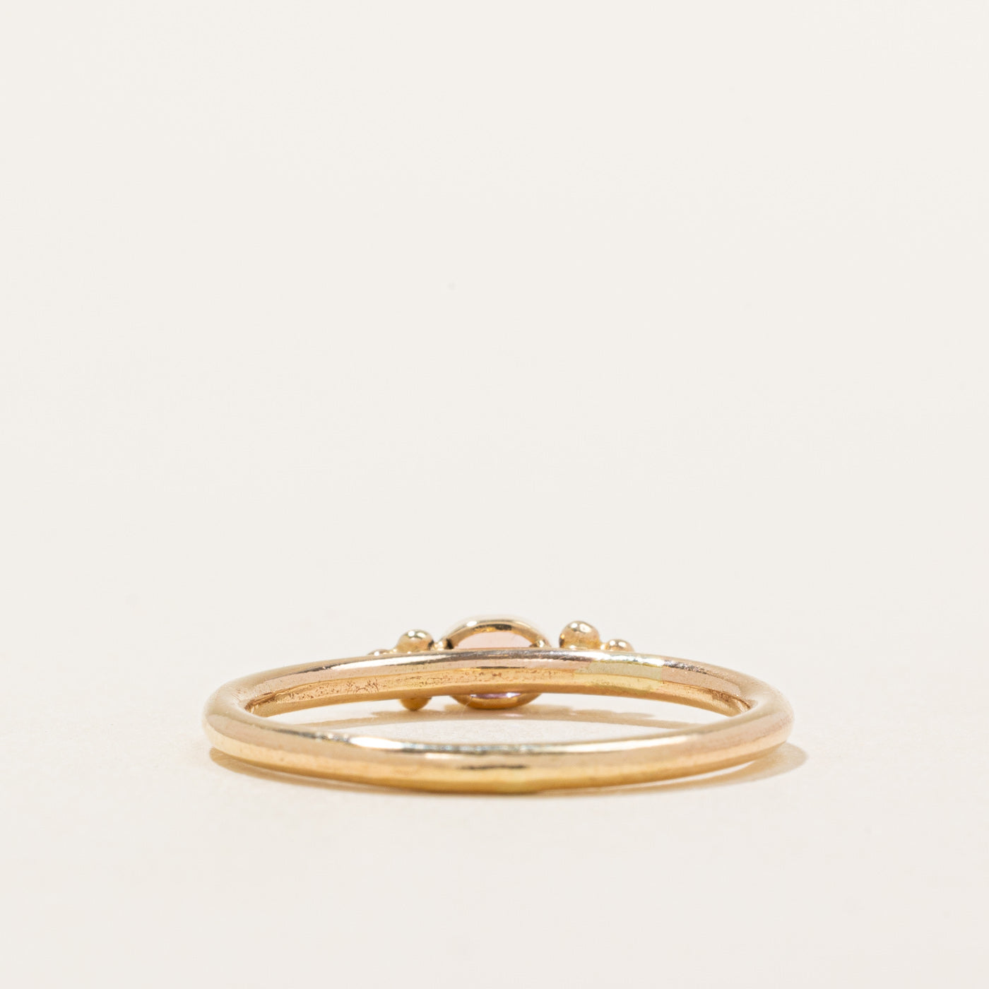 Bague saphir Padparadscha | 0,18 ct | Taille 8,5 | 