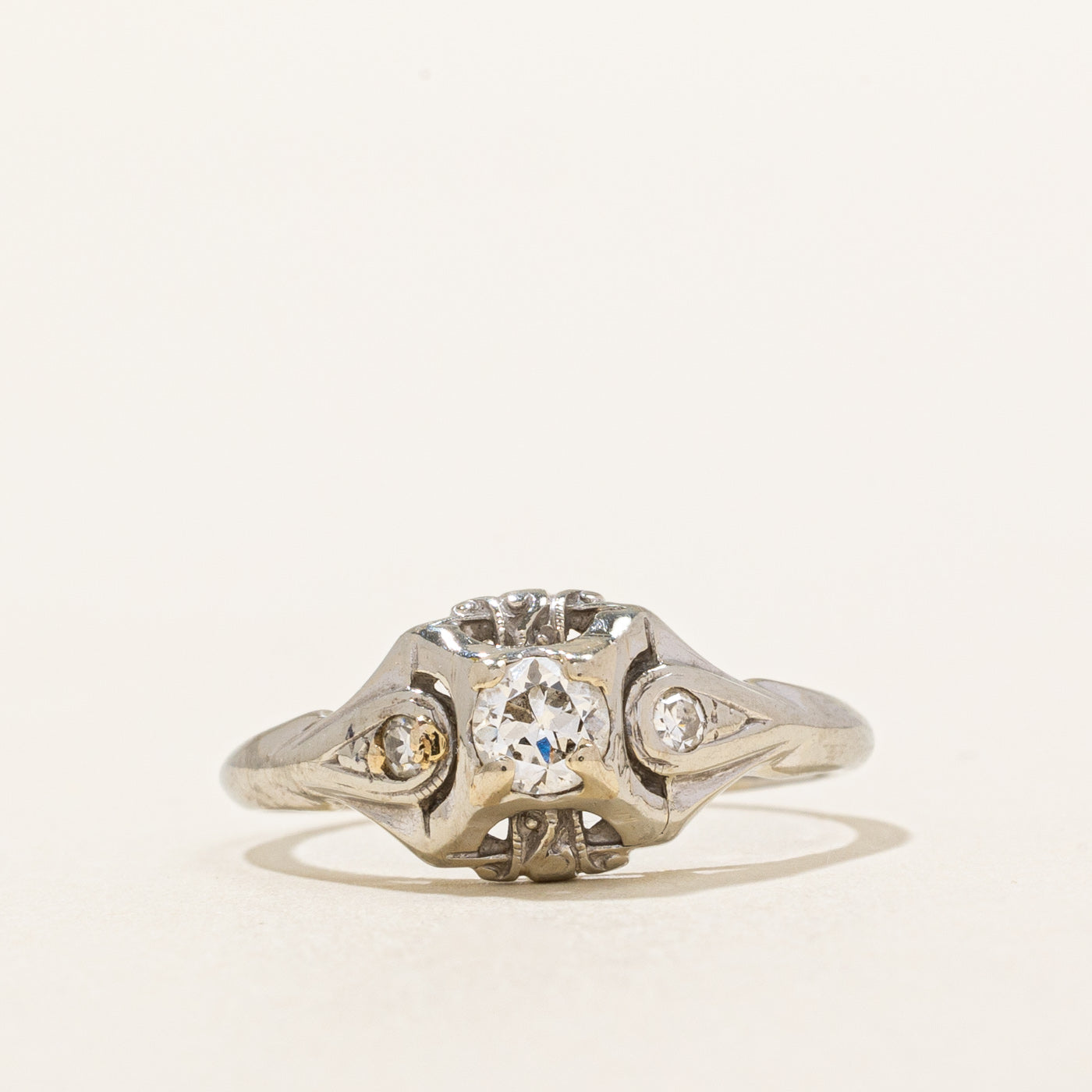 Transitional Brilliant Cut Diamond Ring | 0.22ctw | SZ 4.5 |
