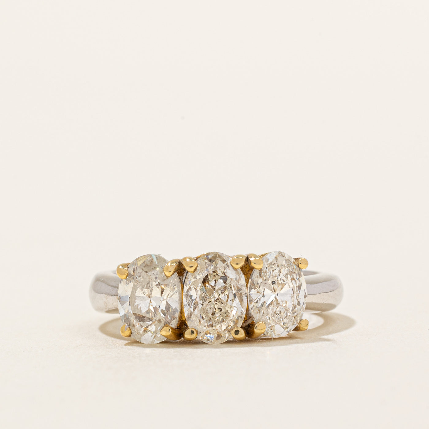 Three Stone Diamond Engagement Ring | 2.28ctw | SZ 6.25 |