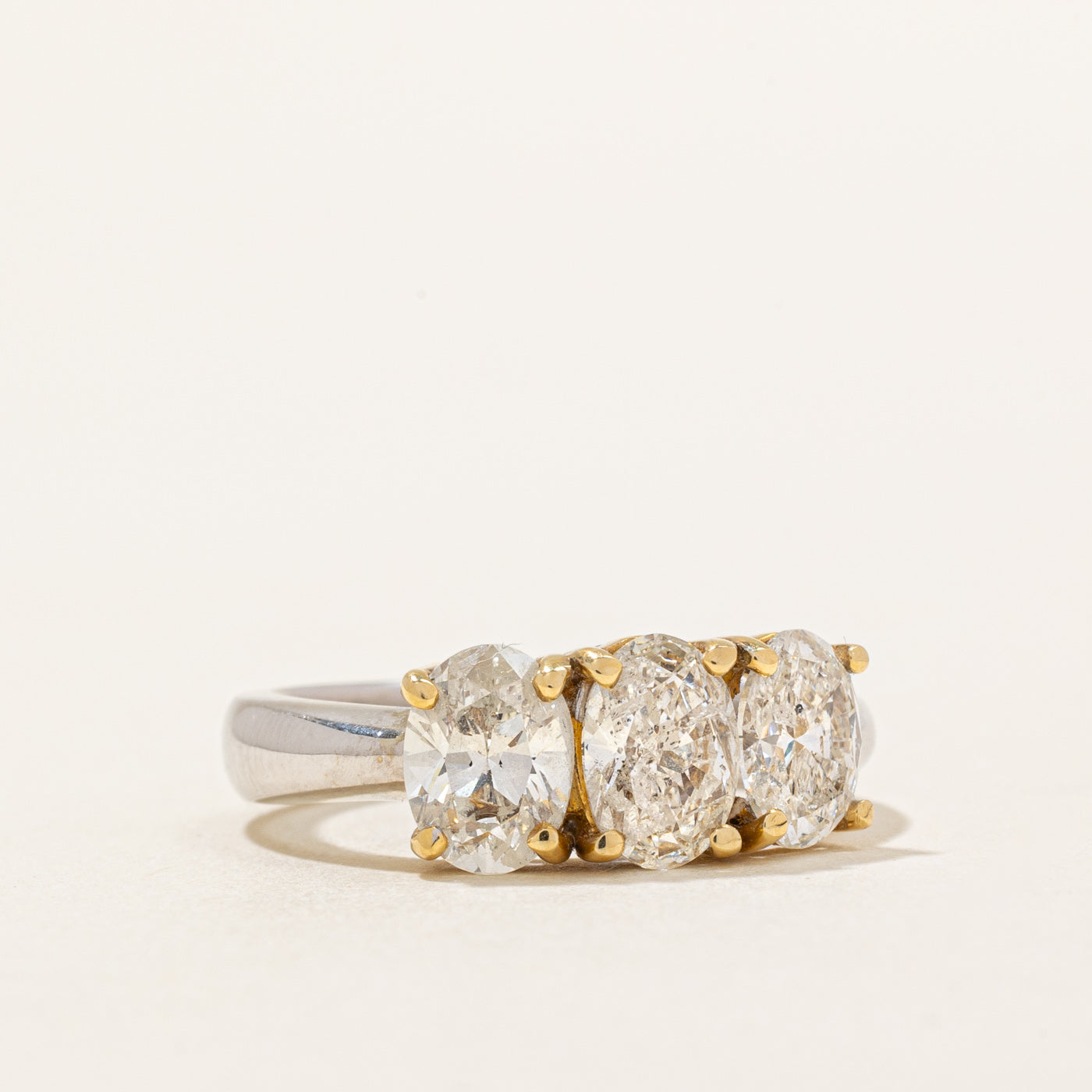 Three Stone Diamond Engagement Ring | 2.28ctw | SZ 6.25 |