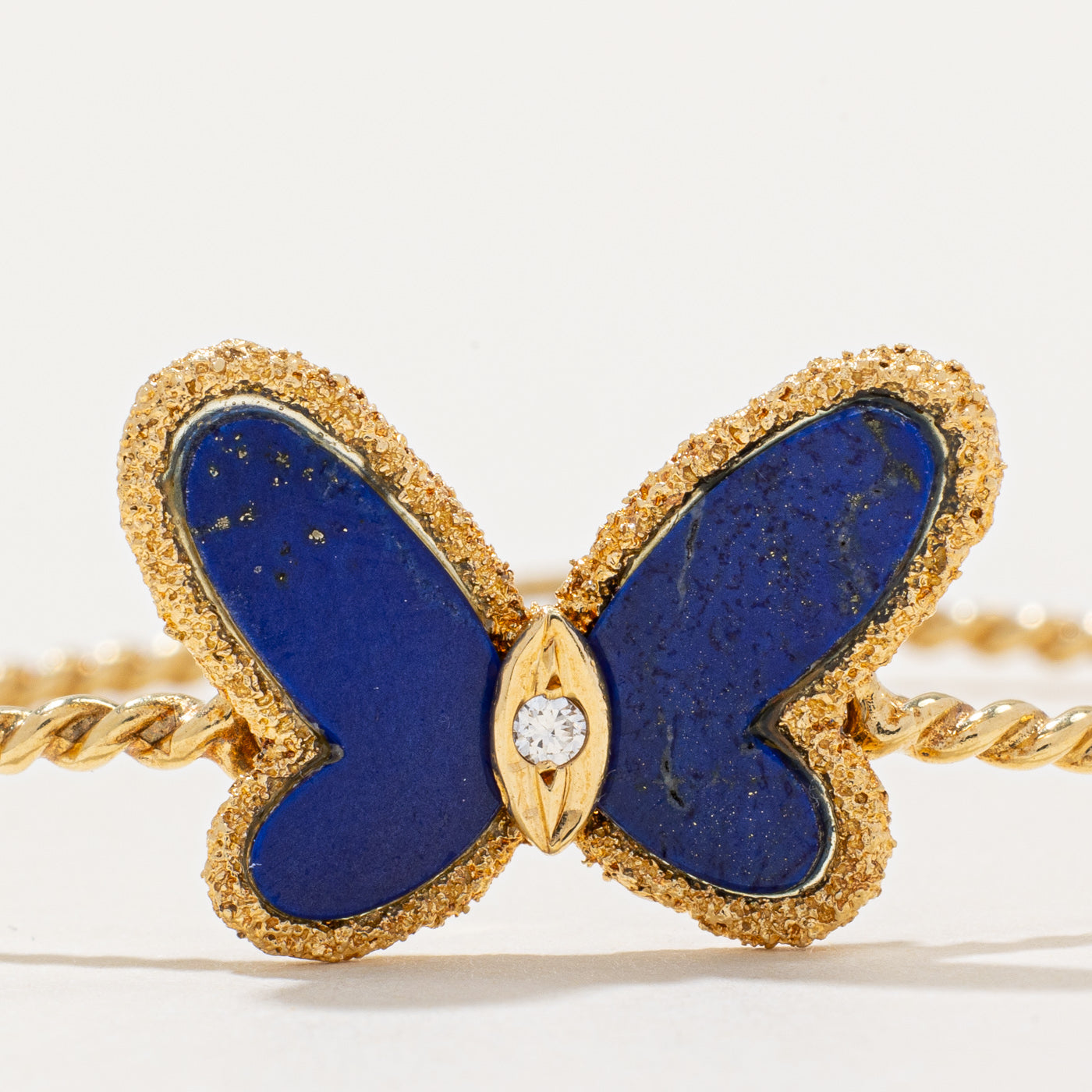 'Van Cleef & Arpels' 1970s Vintage Flying Beauties Lapis Lazuli Bracelet | 1.60ctw, 0.03ct | 6" |