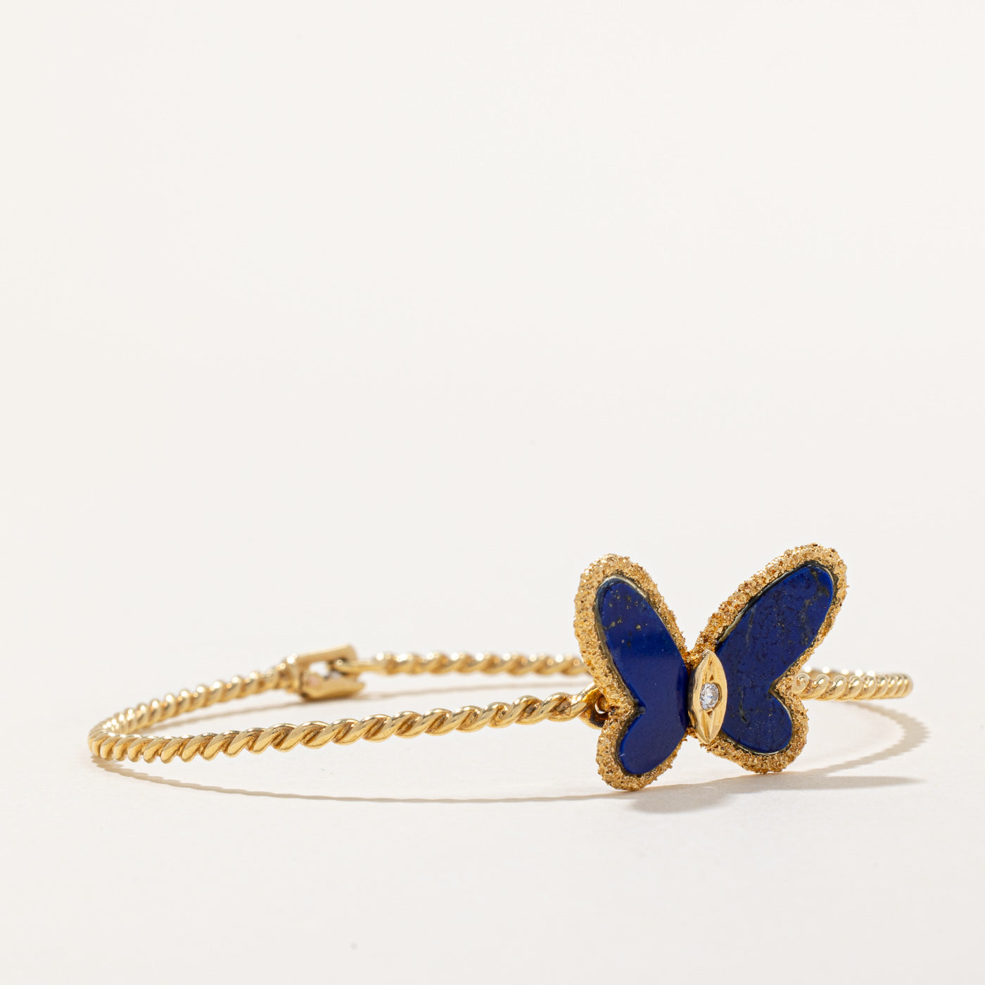 'Van Cleef & Arpels' 1970s Vintage Flying Beauties Lapis Lazuli Bracelet | 1.60ctw, 0.03ct | 6" |