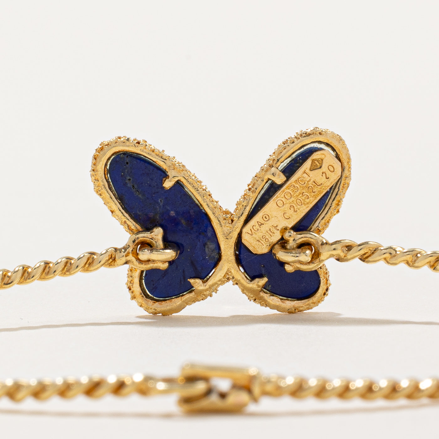 'Van Cleef & Arpels' 1970s Vintage Flying Beauties Lapis Lazuli Bracelet | 1.60ctw, 0.03ct | 6" |