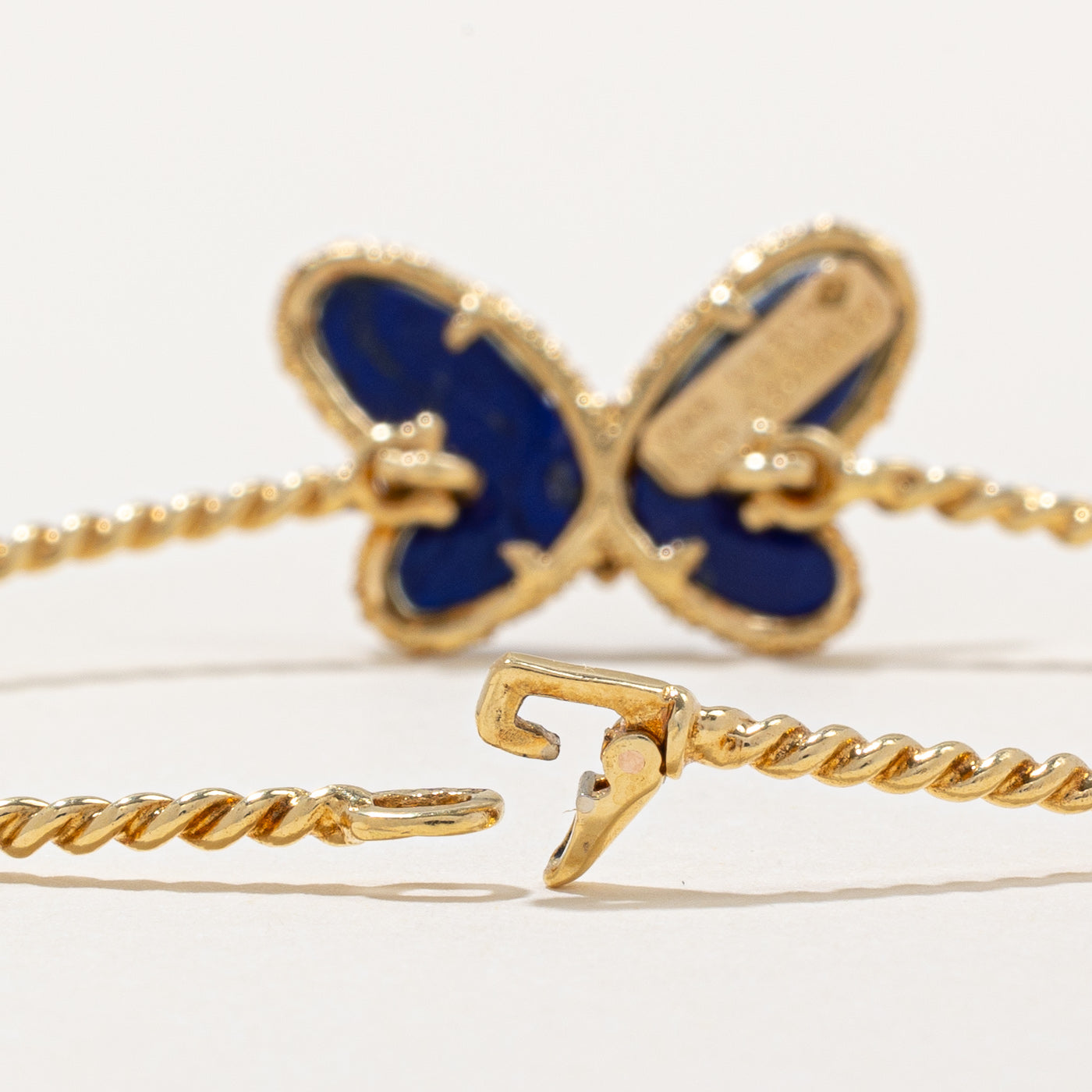 'Van Cleef & Arpels' 1970s Vintage Flying Beauties Lapis Lazuli Bracelet | 1.60ctw, 0.03ct | 6" |