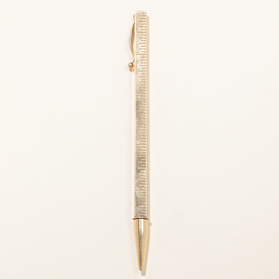 'Tiffany & Co' 1960's 14k Yellow Gold Mechanical Pencil Ruler