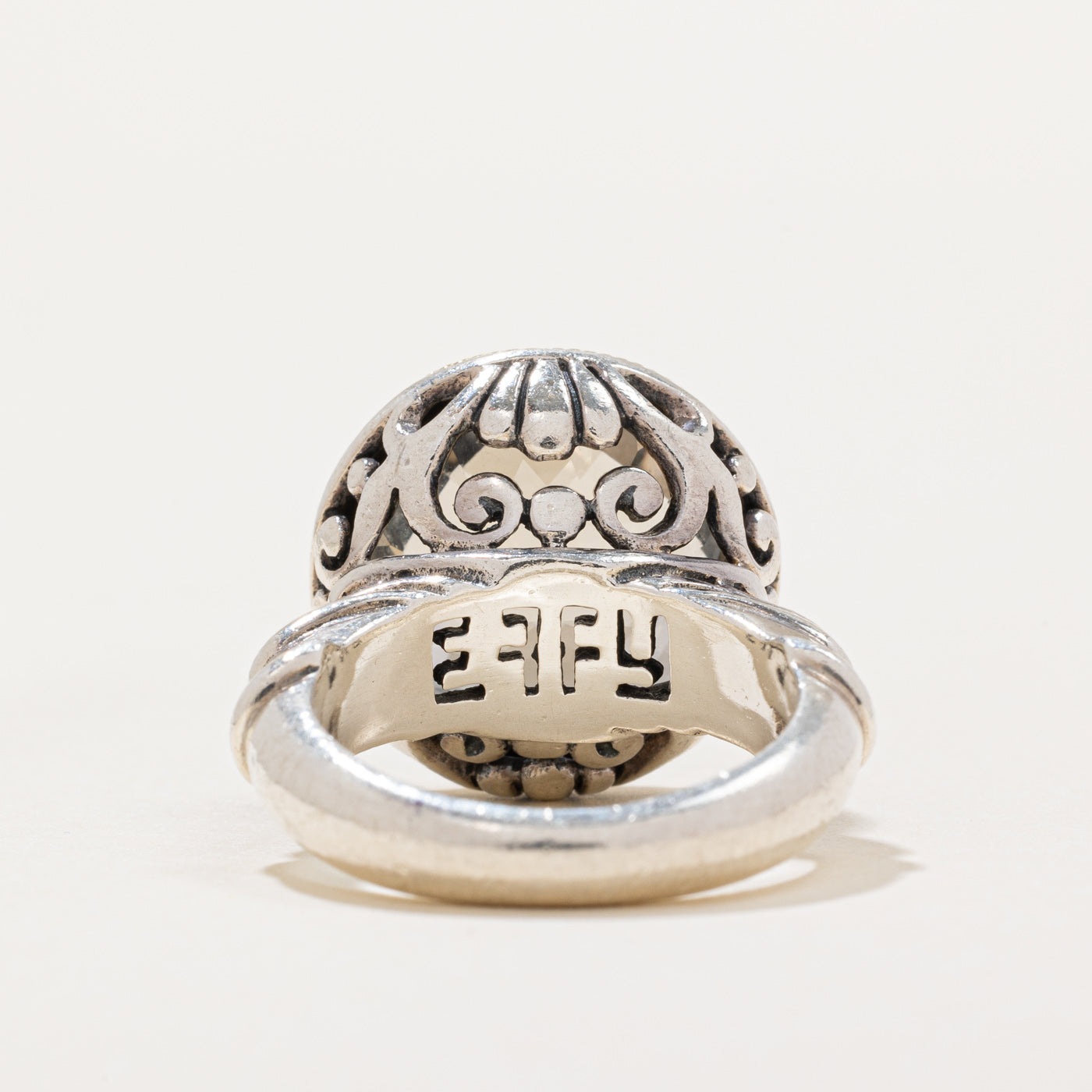 Bague cocktail en quartz « Effy » | 8,50 ct | Taille 6 |
