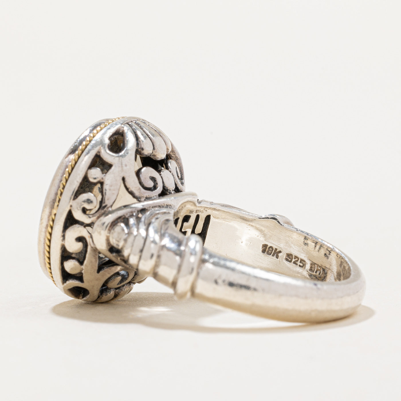 Bague cocktail en quartz « Effy » | 8,50 ct | Taille 6 |