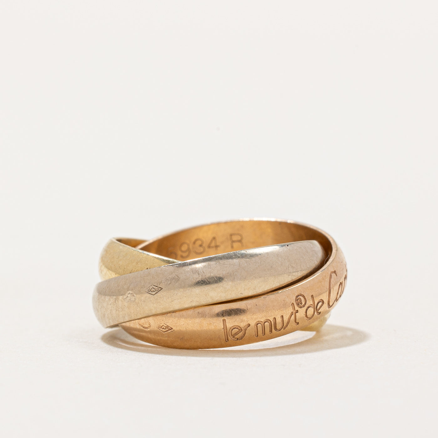 'Cartier' Les Must De Cartier Trinity Ring | SZ 3.5 |