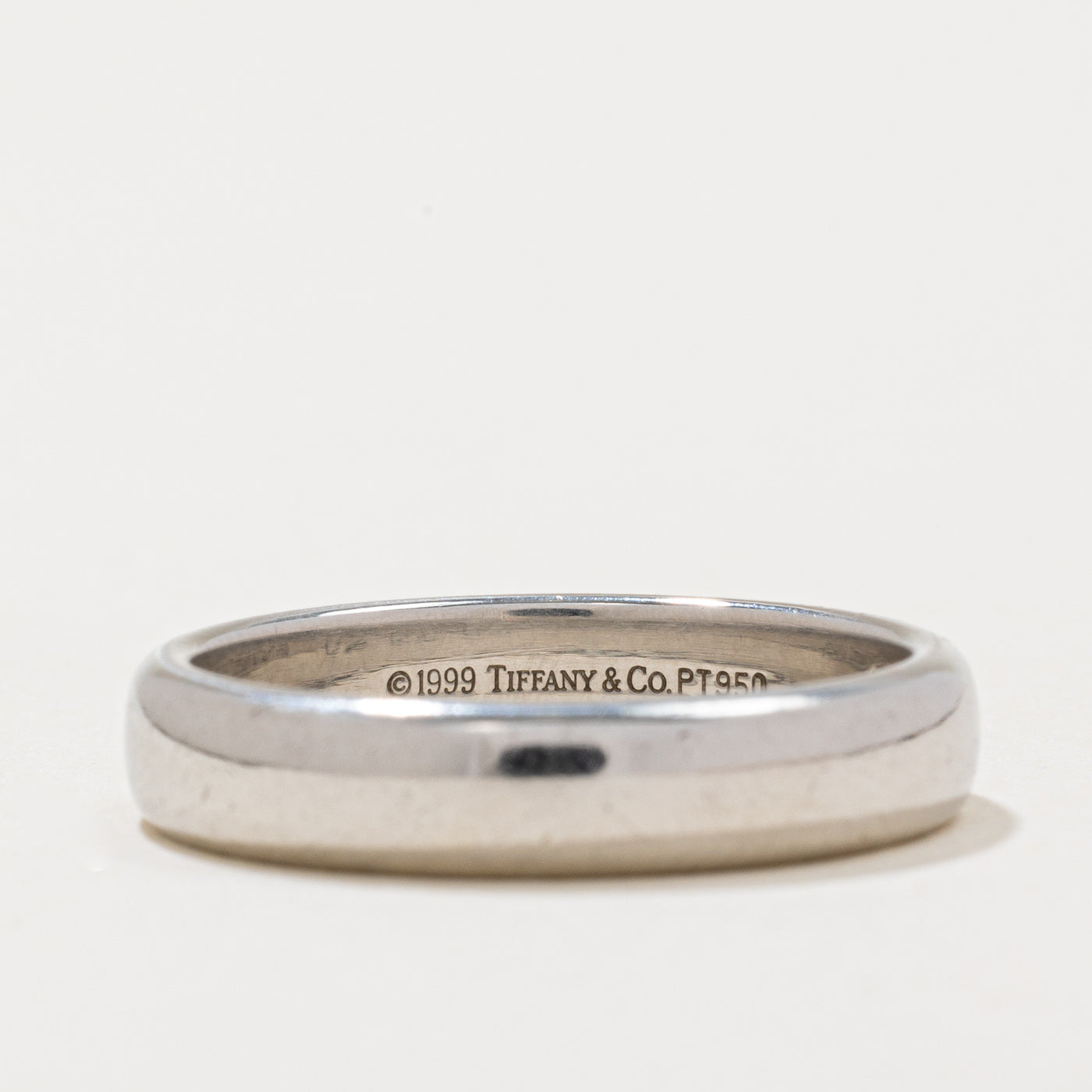 'Tiffany & Co' Platinum Band | SZ 8.25 |