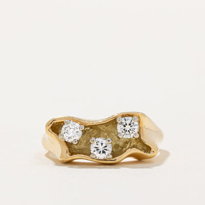 'Birks' Three Stone Diamond Ring | 0.42ctw | SZ 7 |