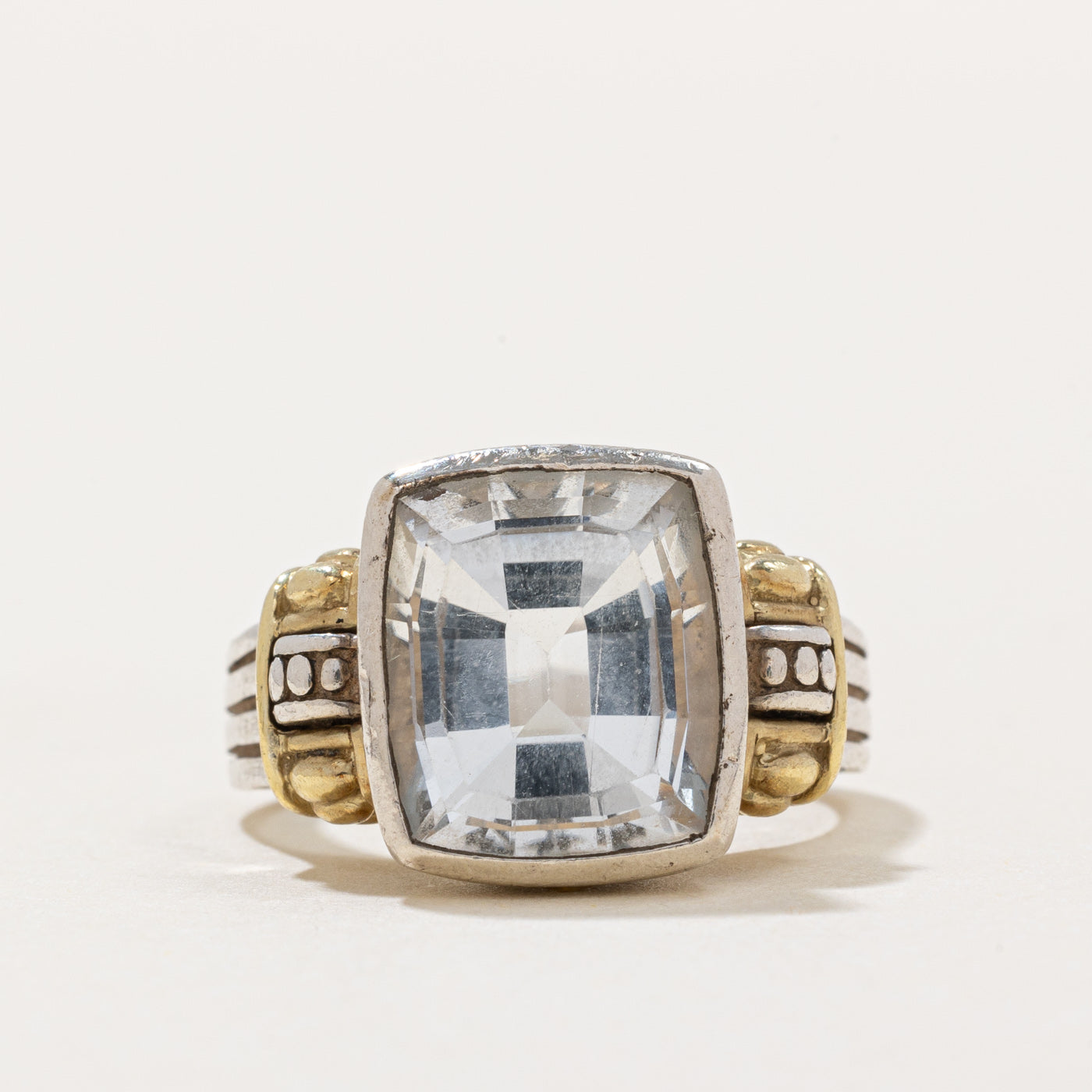 'Lagos' Caviar Topaz Cocktail Ring | 6.50ct | SZ 6.25 |